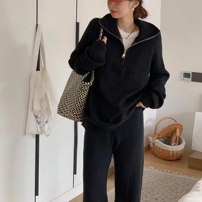 Damen Hoodie Norvielle Stehkragen Reißverschluss