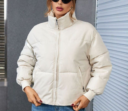 Damen Winterjacke Gesteppt Sportlich Hochkragen Norvielle