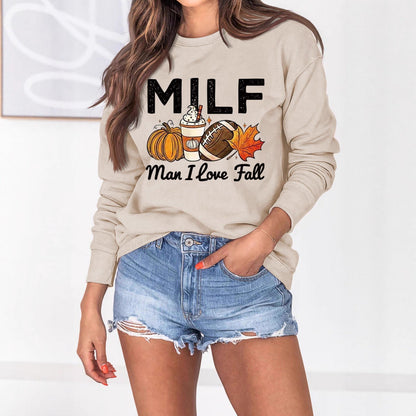Damen Sweatshirt Herbstmotiv Inspirierender Schriftzug Norvielle - Norvielle