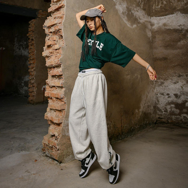 Damen Sweatpants Freizeit mit Schriftzug Norvielle
