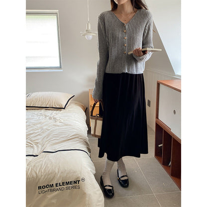 Damen Strickjacke mit Knöpfen Norvielle