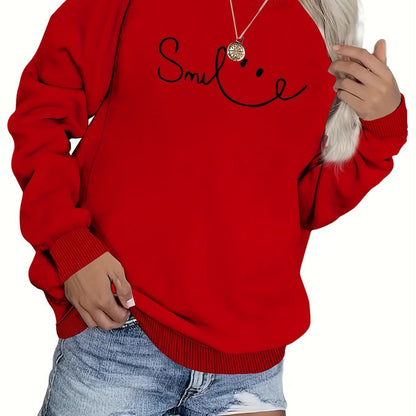 Damen Sweatshirt Lässiger Schriftzug Komfort Norvielle