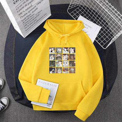 Damen Sweatshirt Tier-Motiv Norvielle