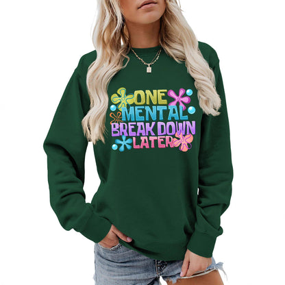 Damen Sweatshirt Kreativer Aufdruck Norvielle
