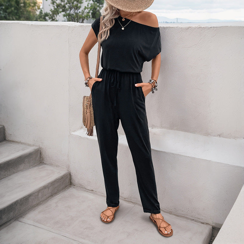 Damen Einteiler Off-Shoulder Elastisch Norvielle