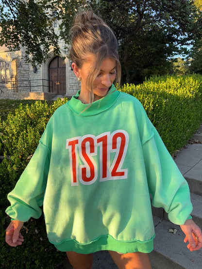 Damen Oversized Sweatshirt Grafikdruck Norvielle