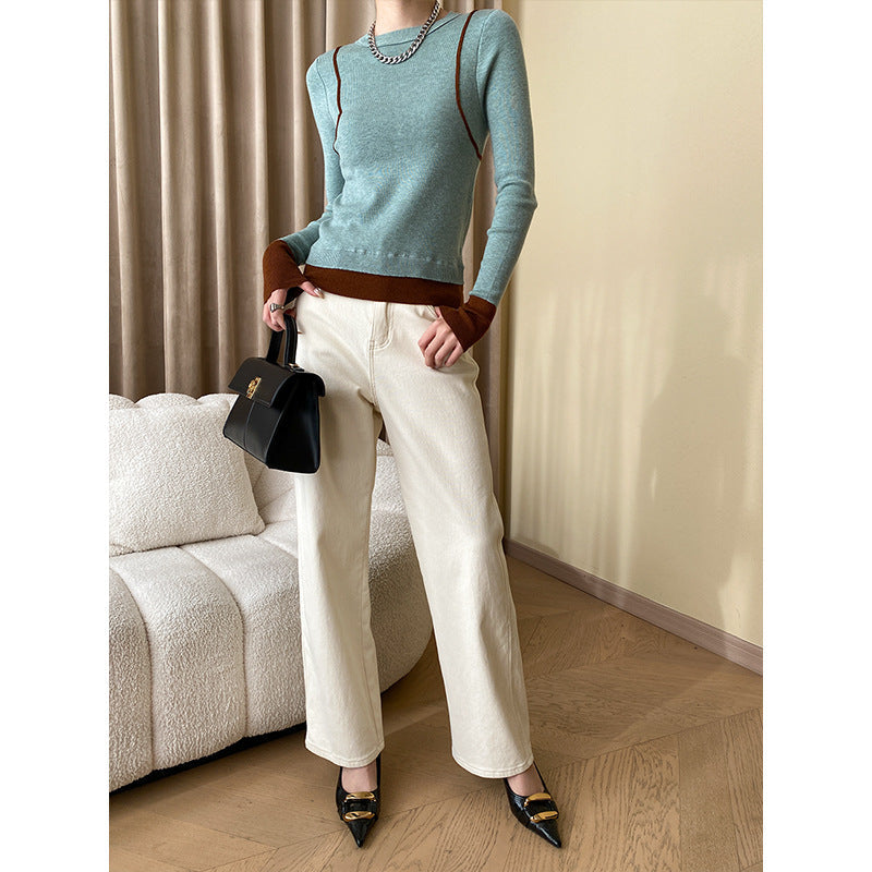 Damen Strickpullover Modernes Design Norvielle