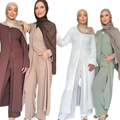 Damen Jumpsuit Elegant Knopfdesign Weites Bein Norvielle