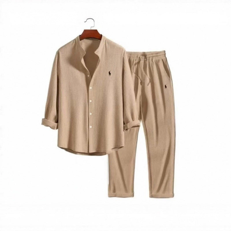 Damen Schlafanzug Set mit Hemd und Hosen