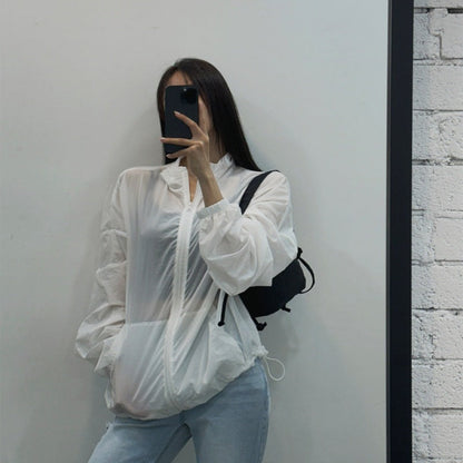 Damen Zip-Übergangsjacke Norvielle Hochkragen