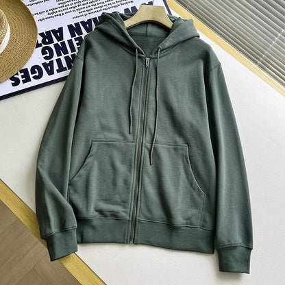 Damen Zip-Hoodie Sportlich Kängurutaschen Norvielle