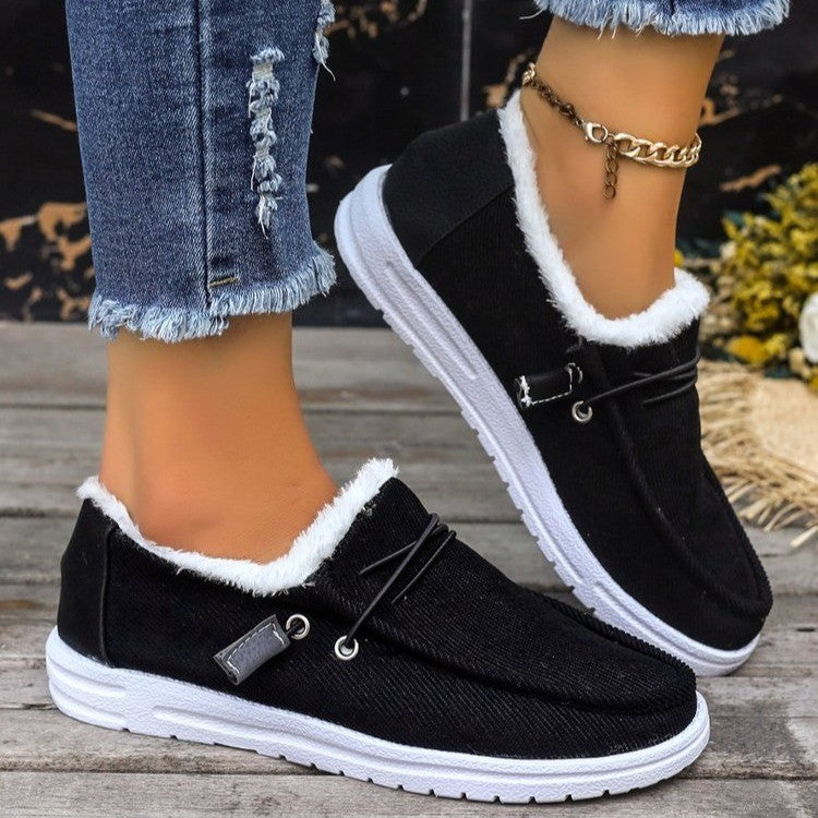 Damen Slip-On Clogs Kuscheliges Innenfutter Flexibler Sohle Bequem