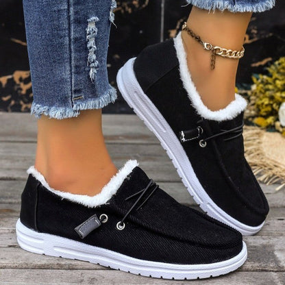 Damen Slip-On Clogs Kuscheliges Innenfutter Flexibler Sohle Bequem