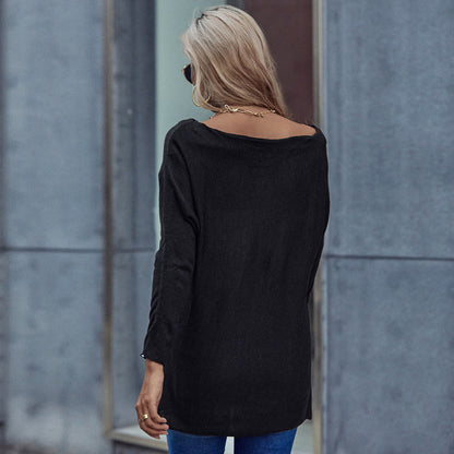 Damen Tunika Schulterfrei Elegante Raffung Norvielle