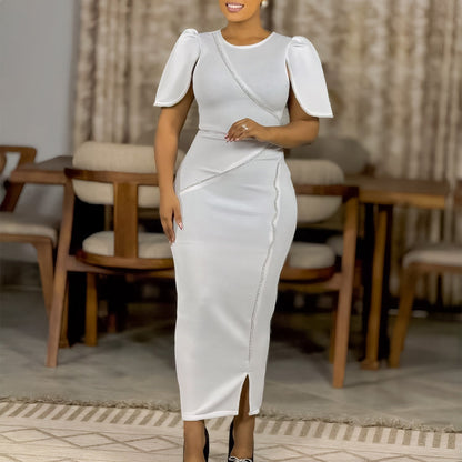 Damen Maxikleid Eleganter Schnitt Norvielle