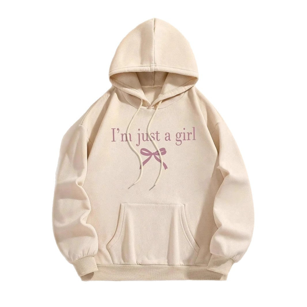 Damen Kapuzenpullover Klassischer Schnitt Moderner Spruch