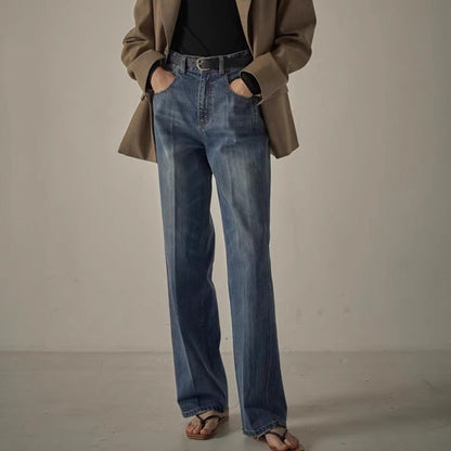 Damen Oberschenkelweite Jeans Norvielle passt bereits gut, aber für