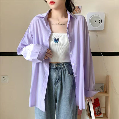 Damen Bluse Locker Geschnitten Norvielle