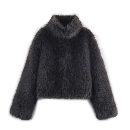 Damen Kunstfelljacke Modisch Norvielle