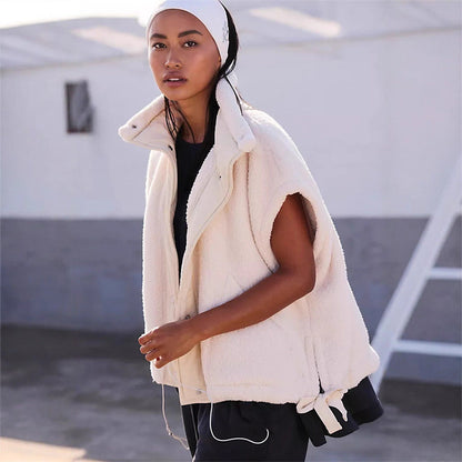 Damen Fleecejacke mit Kordelzügen Norvielle