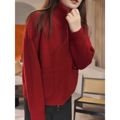 Damen Pullover Strukturiertes Rippenmuster Norvielle