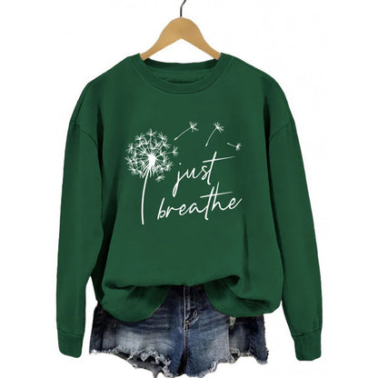Damen Sweatshirt Pusteblumen-Motiv Norvielle
