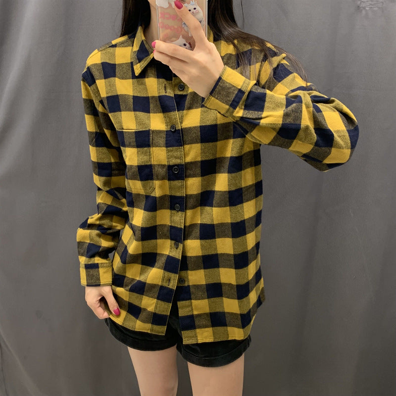 Damen Flanell-Hemdbluse Kariert Norvielle