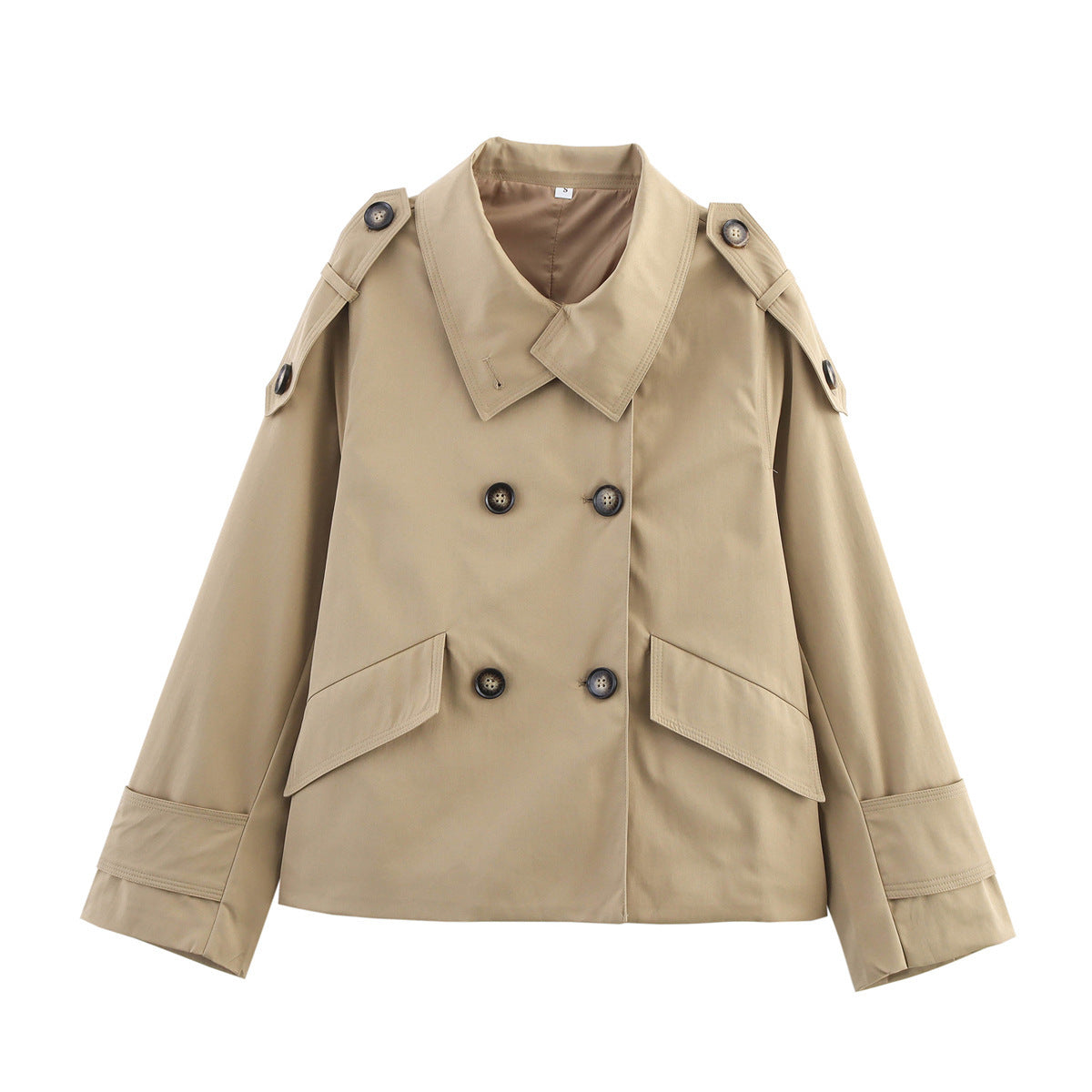 Damen Trenchcoat Jacke Kurz Norvielle