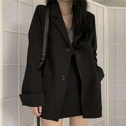 Damen Blazer Zwei-Knopf-Verschluss Weit Norvielle - Norvielle