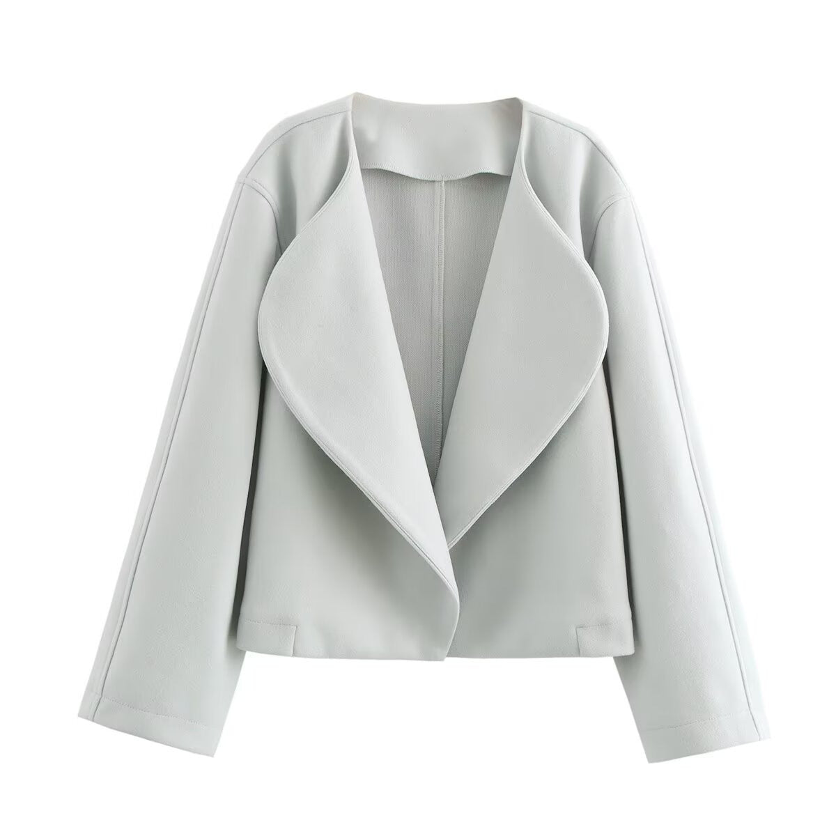 Damen Kurzjacke Stehkragen Modern Norvielle