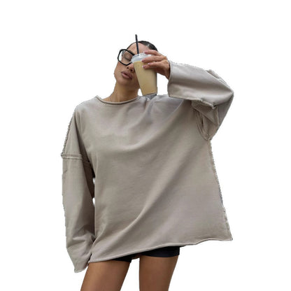 Damen Oversized Pullover Lässiger Schnitt Norvielle