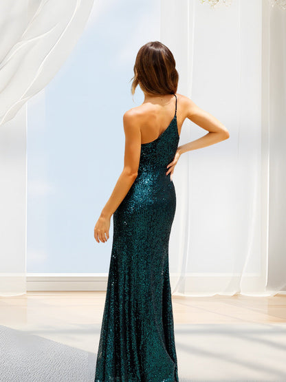Damen Abendkleid Glitzernd Figurbetont Norvielle