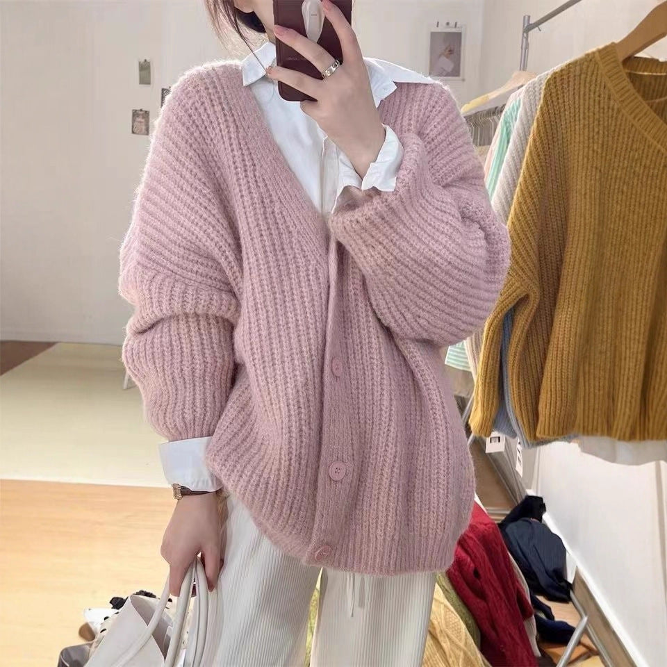 Damen Strickcardigan Oversized Kuschelig Norvielle