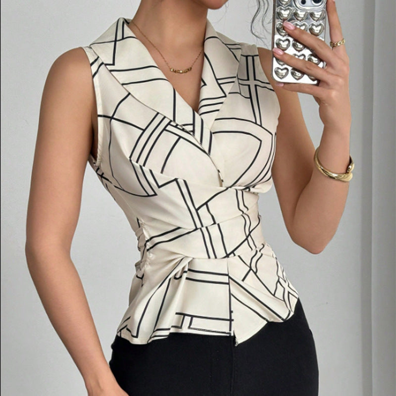 Damen Blusentop Moderner Schnitt Strukturiertes Design