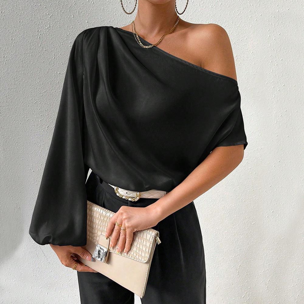 Damen Asymmetrisches mit Puffärmeln Norvielle - Norvielle