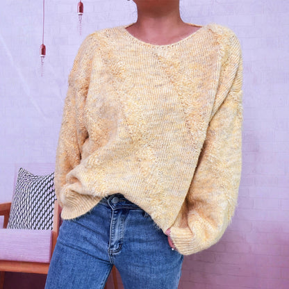 Damen Pullover Diagonales Strukturdesign Norvielle - Norvielle