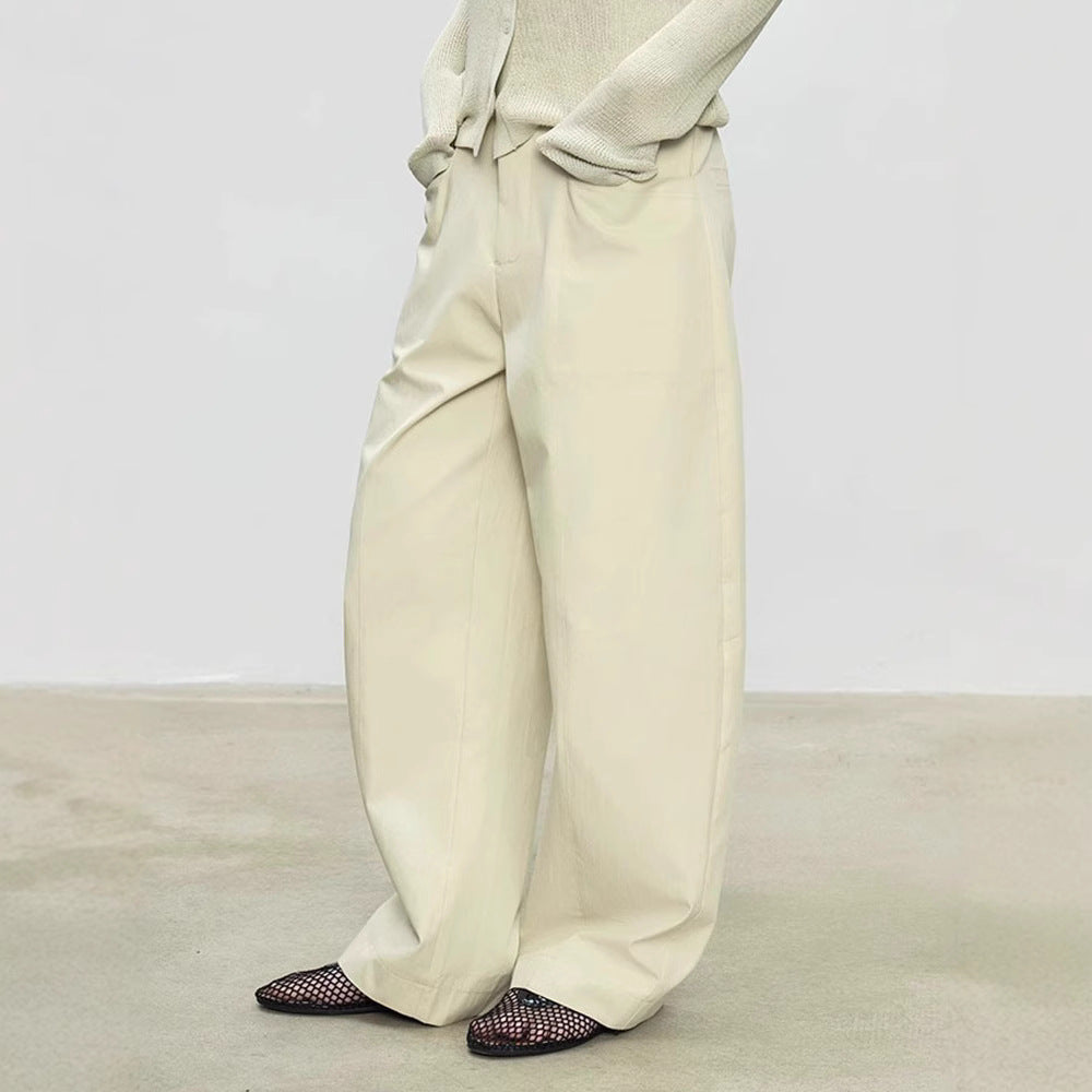 Damen High-Waist-Hose Strukturiert Norvielle