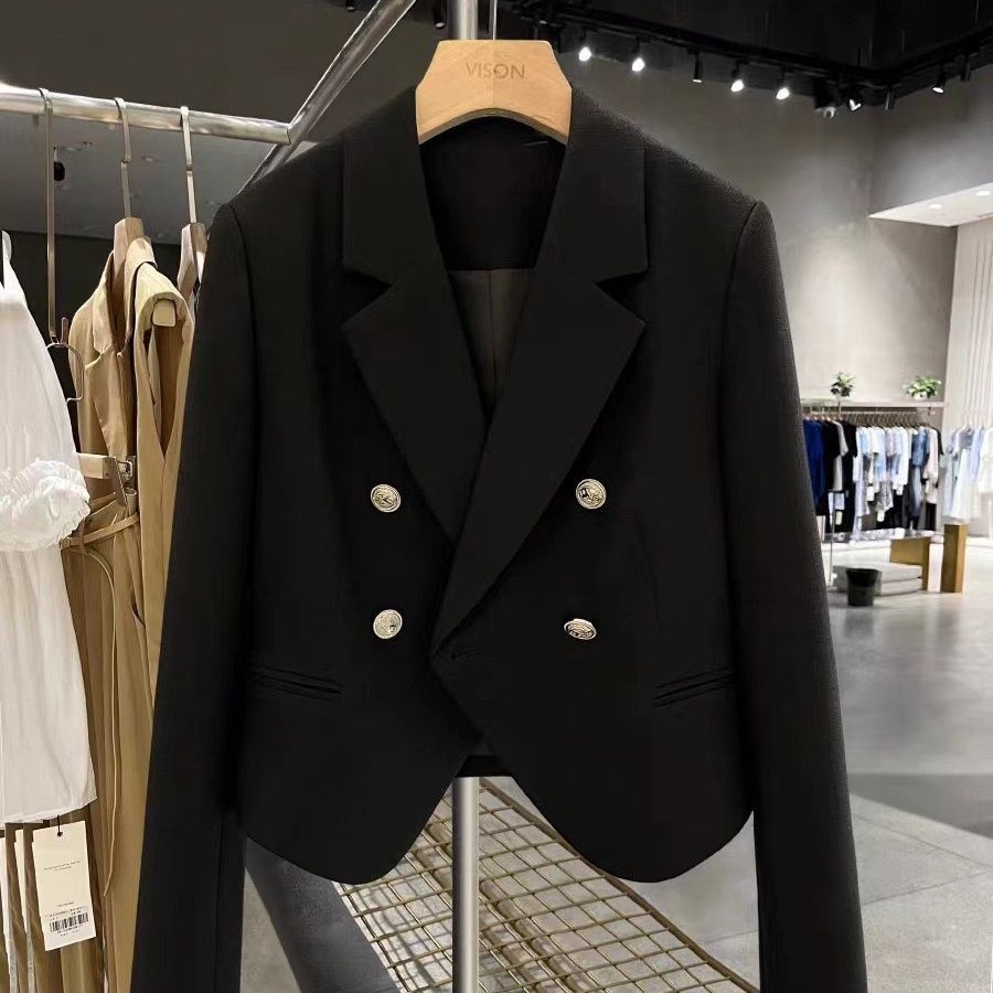 Damen Doppelreiher Blazer Zeitloser Stil