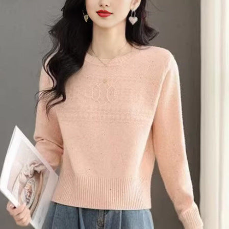 Damen Strickpullover Feines Zopfmuster Norvielle