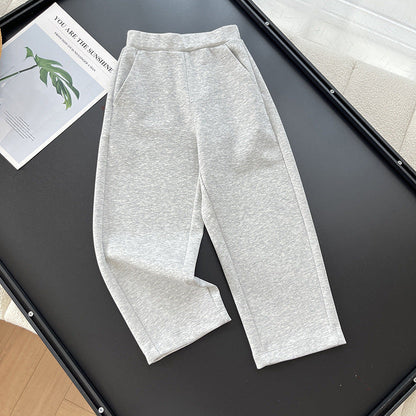 Damen Sportliche Freizeithose Elastischer Bund Praktische Taschen
