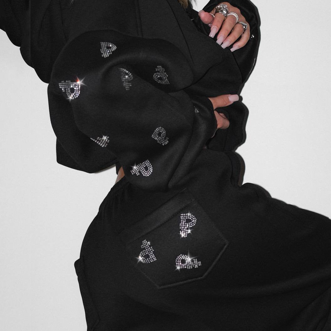Damen Sweat-Hoodie Sportlich Puffärmel Norvielle