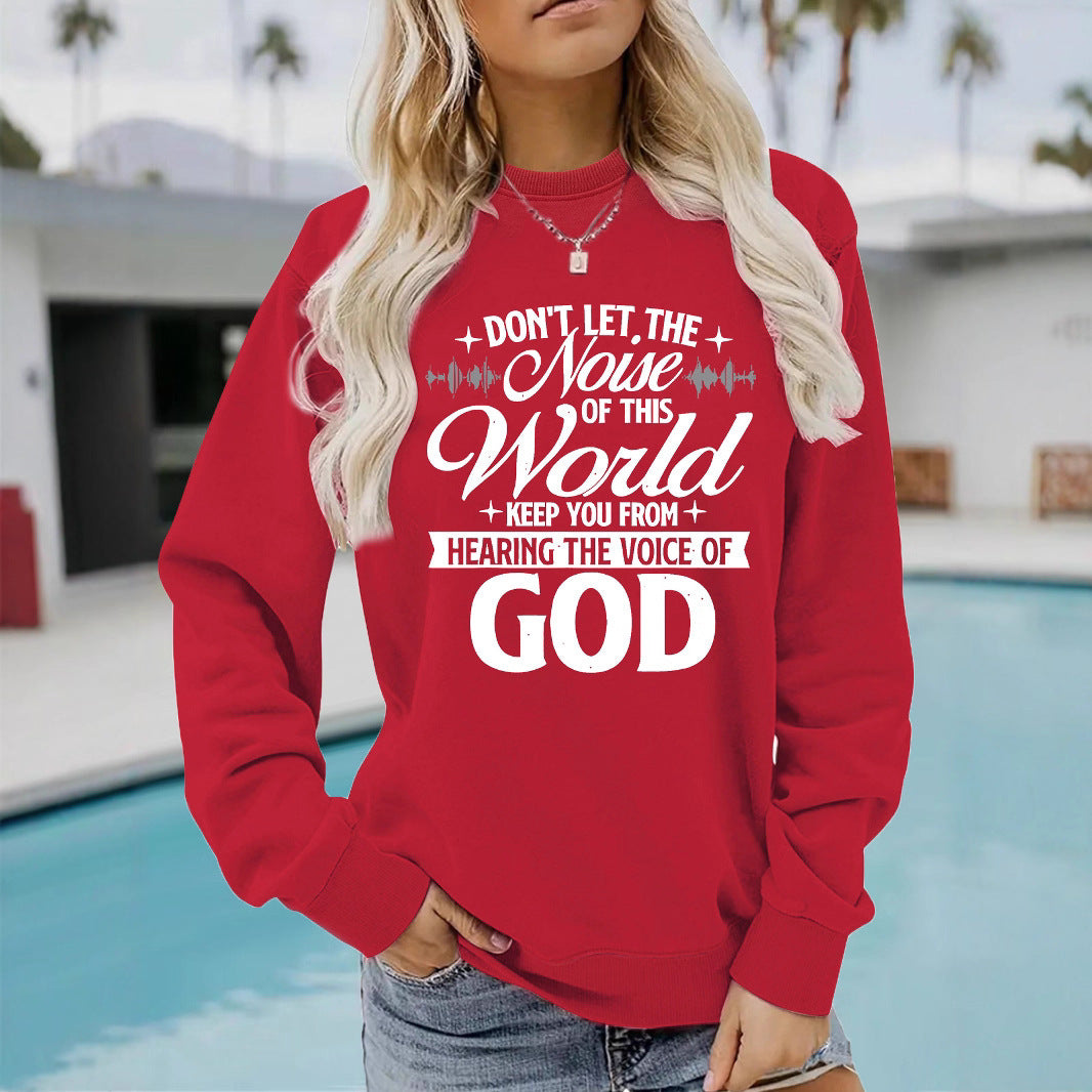 Damen Sweatshirt Bequem Inspirierender Aufdruck Norvielle