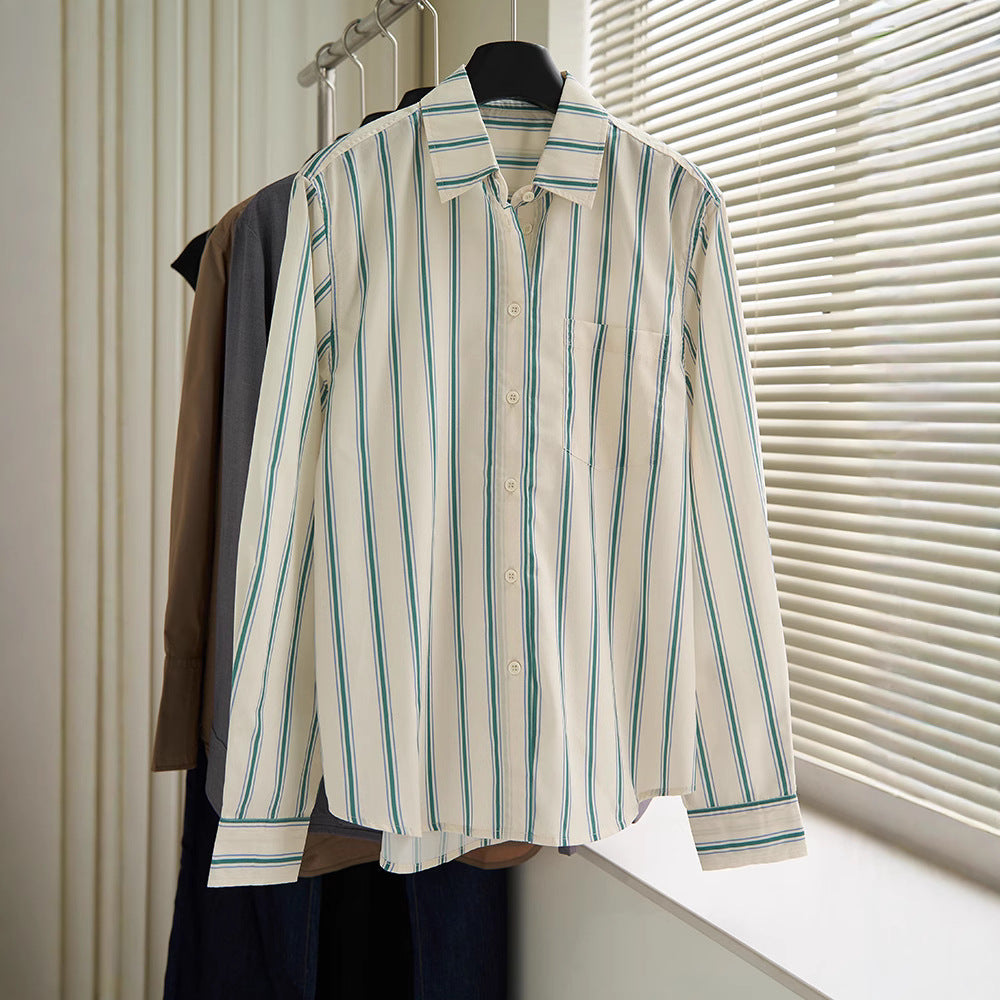 Damen Bluse Übergroß Gestreift Norvielle
