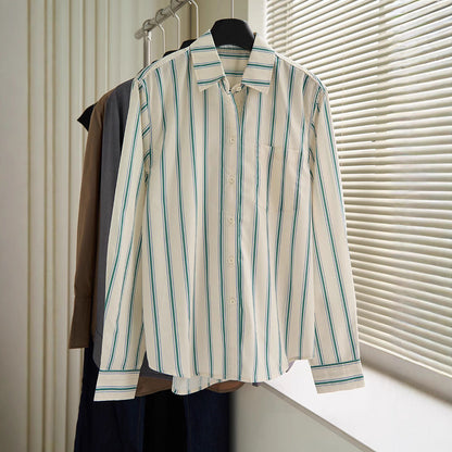 Damen Bluse Übergroß Gestreift Norvielle