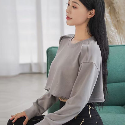 Damen Cropped Pullover Trendig Norvielle