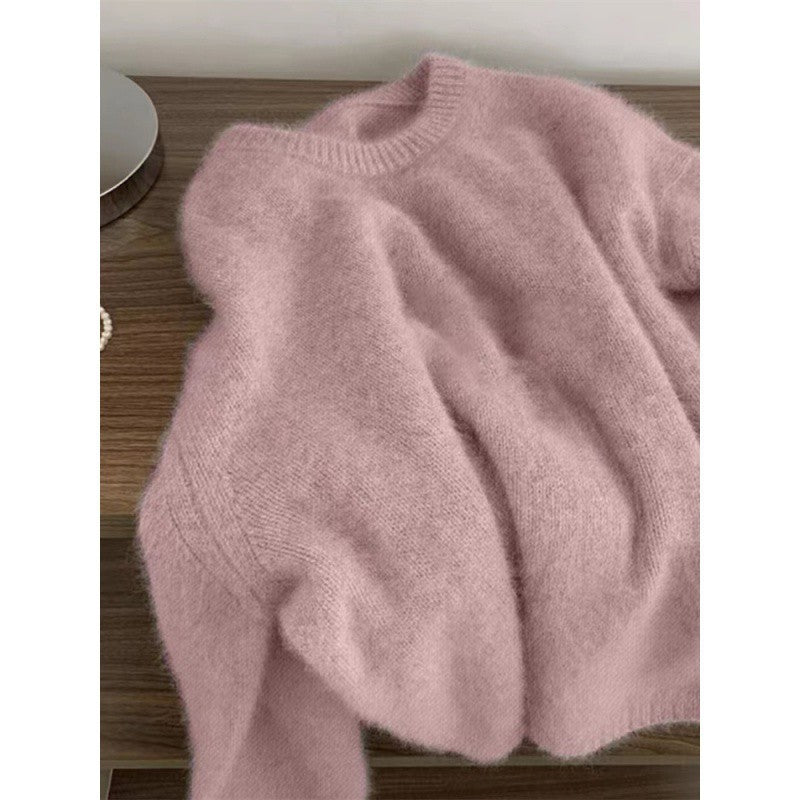 Damen Pullover Feine Strickmischung Norvielle Beige
