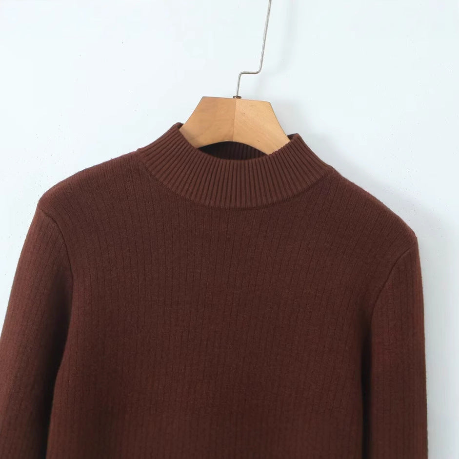 Damen Feinstrickpullover Stehkragen Norvielle