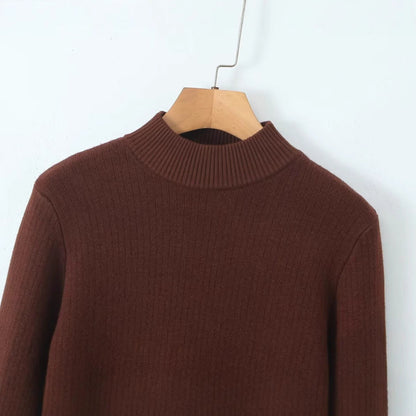 Damen Feinstrickpullover Stehkragen Norvielle