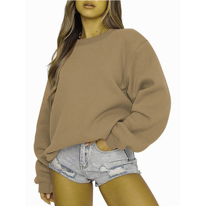 Damen Sweatshirt Lässiger Schnitt Voluminöse Ärmel Norvielle