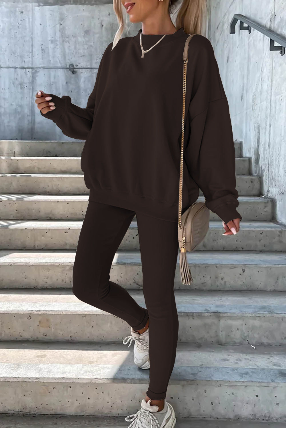 Damen Sweatshirt Leggings Set Norvielle
